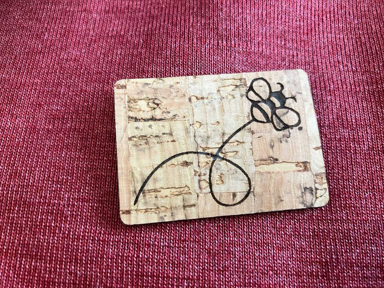 Korkpatch- Korklabel "Hummel"