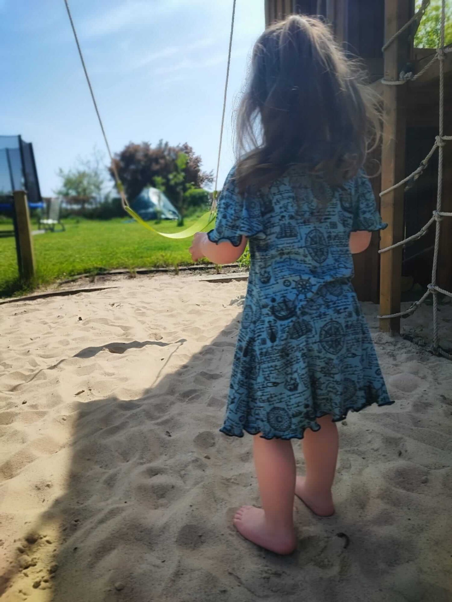 Schnittmuster "Summer Wind" Wolle Seide Kleid, 86-140 von t-design, inkl Beamer Datei