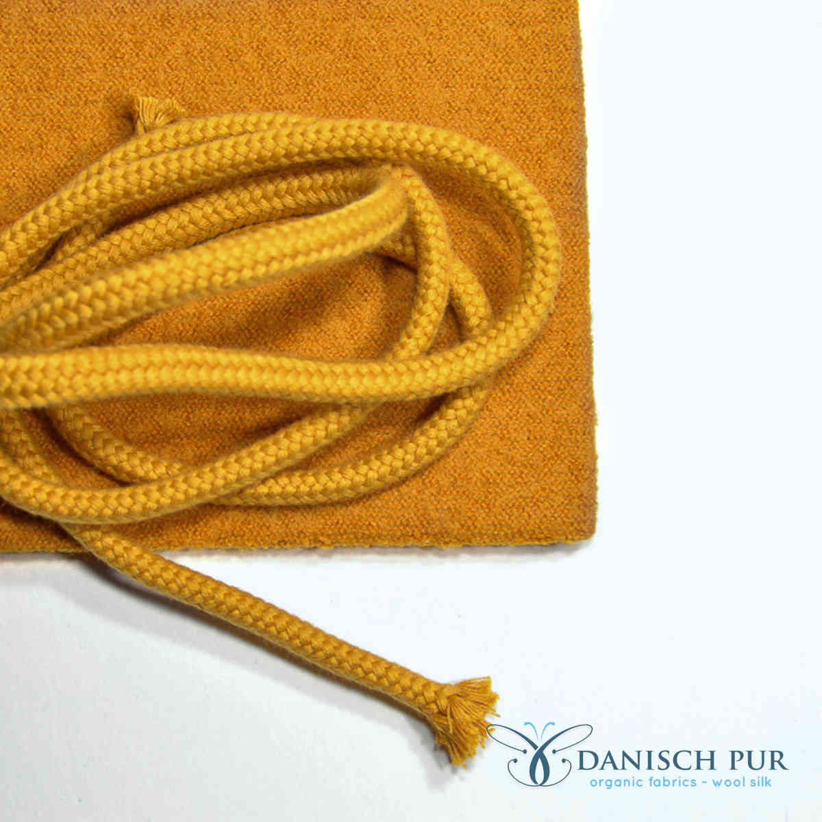 Bio Baumwollkordel Gold 7mm unelatisch (kbA)