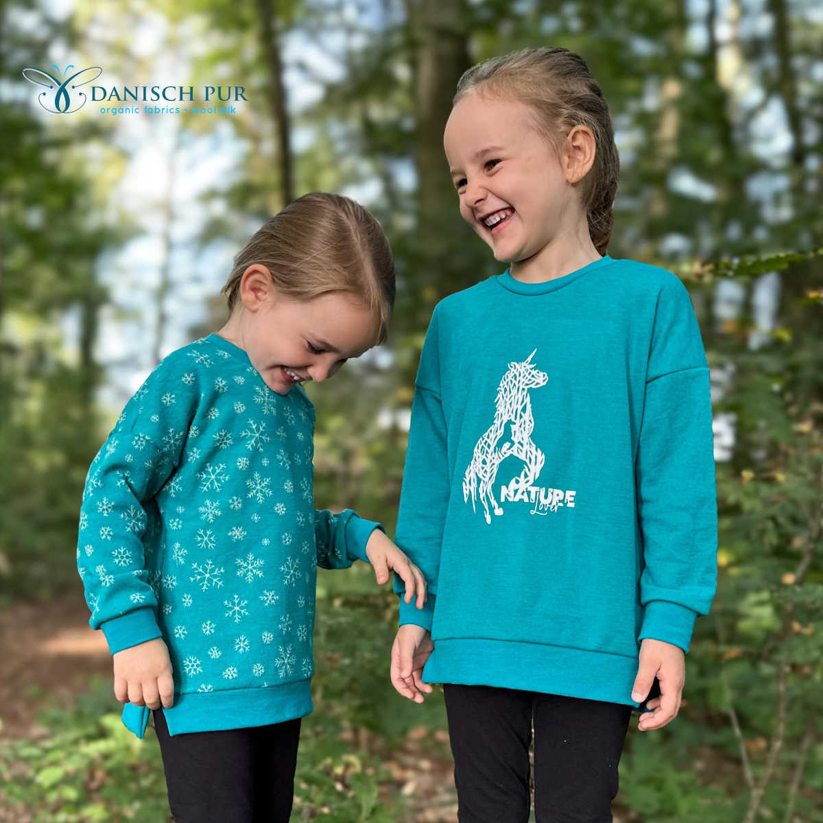 Bio Wolljersey Jacquard Türkis Uni (Merino, kbt, mulesingfrei)