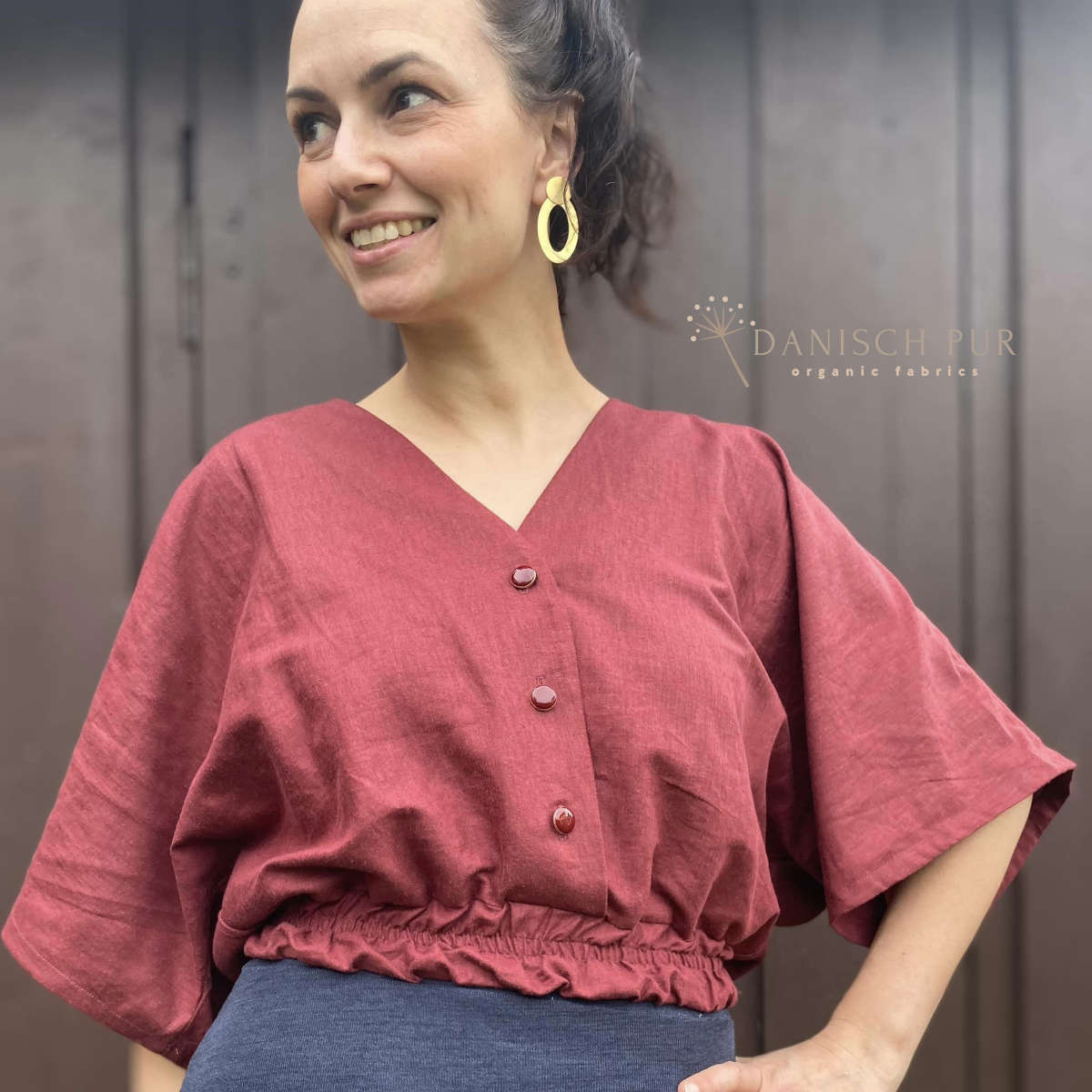 Webware Hanf Lyocell Frühburgund (55% Hanf-45% TENCEL™ Lyocell)