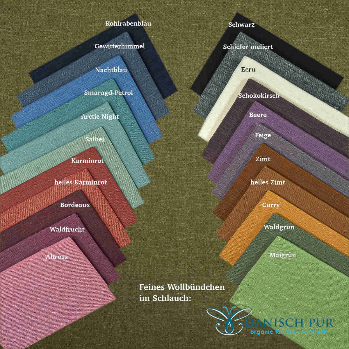 Webware Hanf Lyocell Olive (53% Hanf-44% TENCEL™ Lyocell, 3% Elasthan)