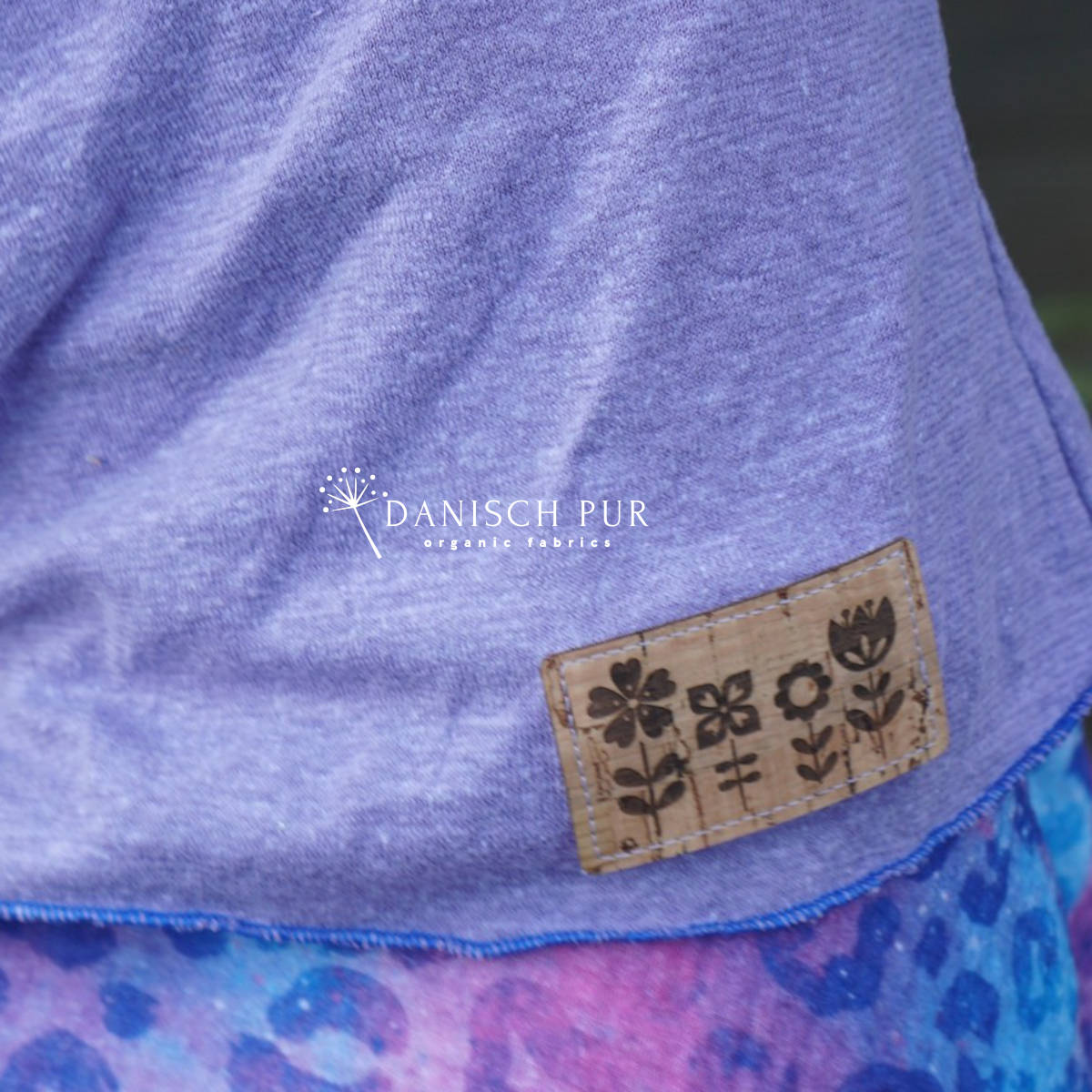 Korkpatch- Korklabel "Blümchen"