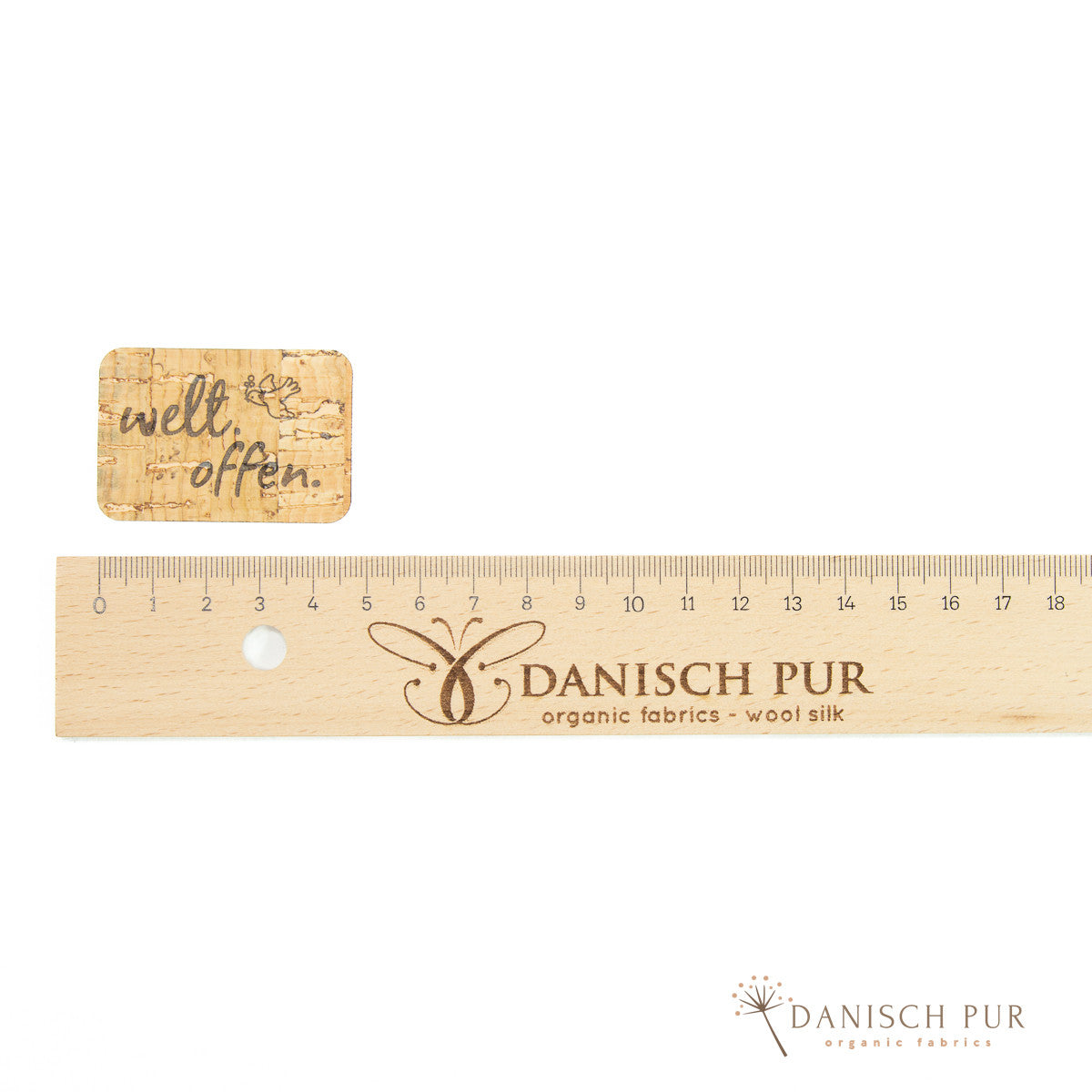 Cork patch - cork label "world. open."