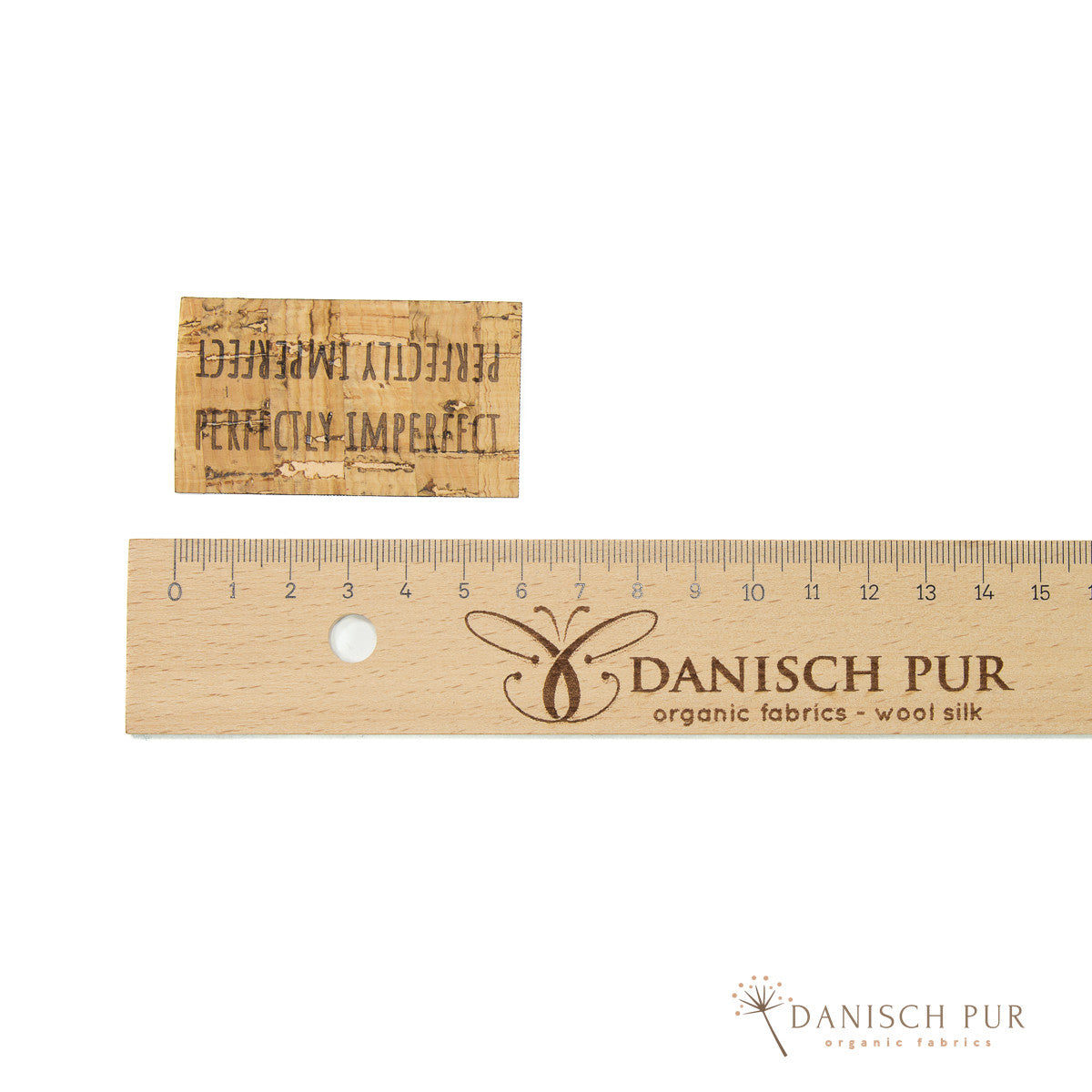 Korkpatch- Korklabel "Perfectly Imperfect" auch als Klapplabel nutzbar