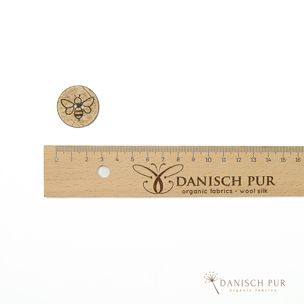 Coconut Button - Squirrel 28mm
