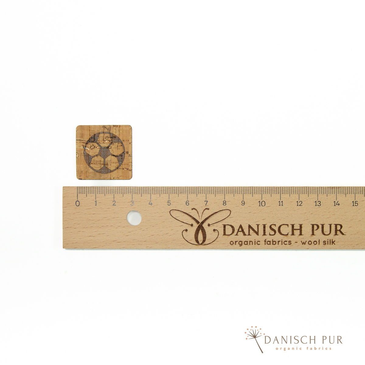 Korkpatch- Korklabel "Fußball"