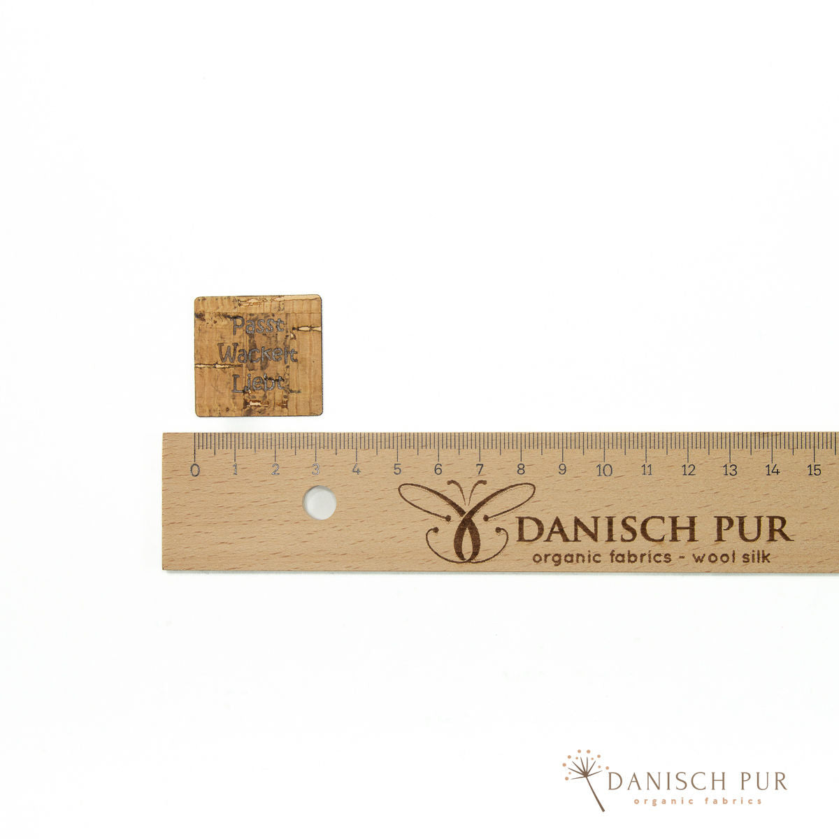 Korkpatch- Korklabel "Passt, wackelt, liebt"