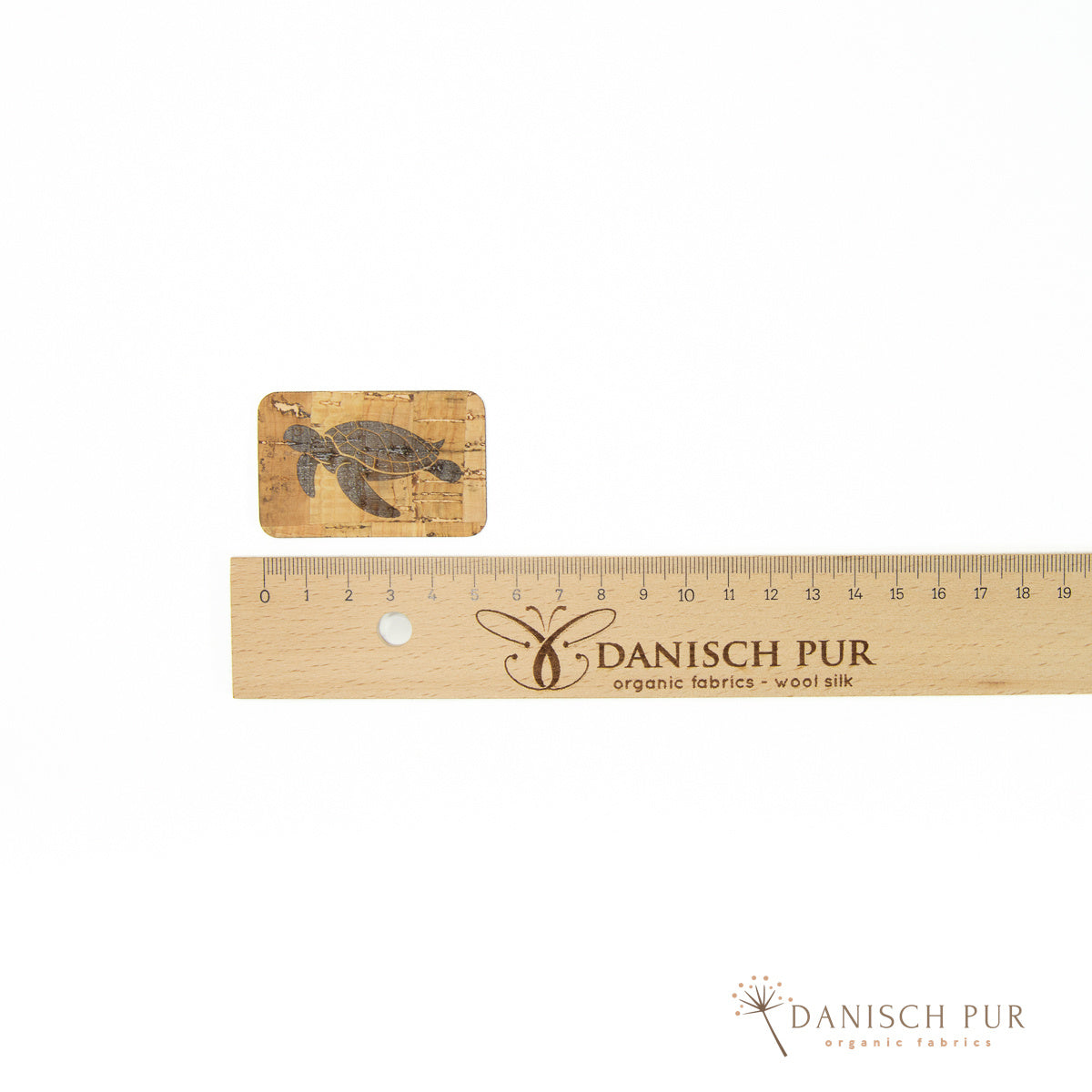 Korkpatch- Korklabel "Schildkröte"