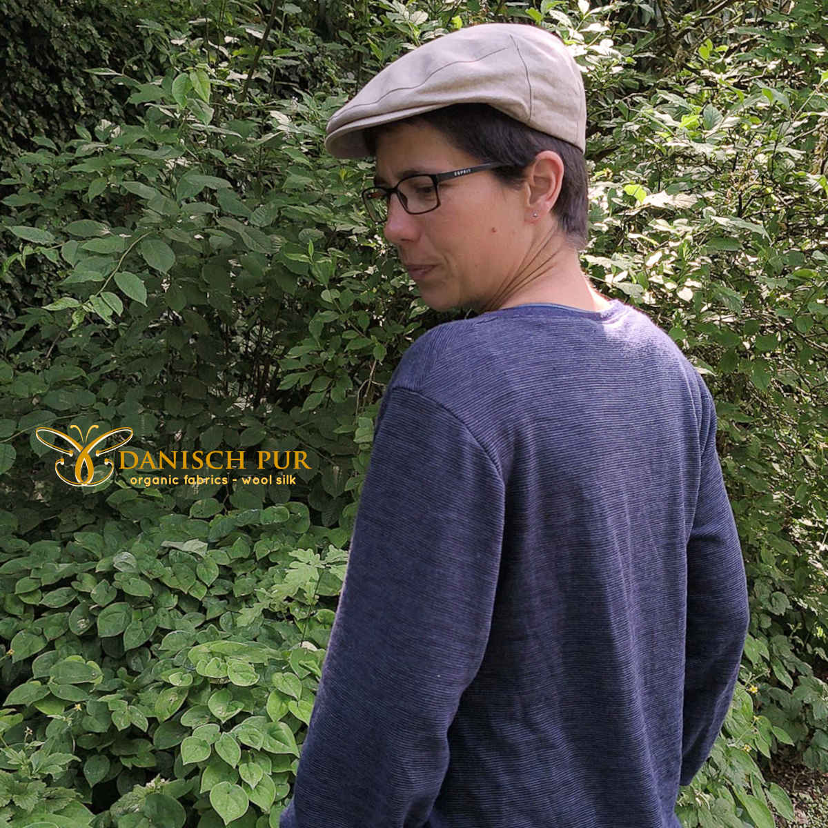 Bio Wolle-Hanf Kohlrabenblau Jersey (50% Hanf (kba konform), 50% Wolle (kbt, Merino, mulesingfrei))