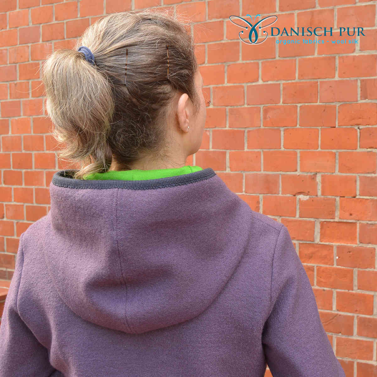 Coupon 30 cm Kuschelwalk Heidekraut - Bio Wollwalk als Merinowalk (kbt, mulesingfrei)