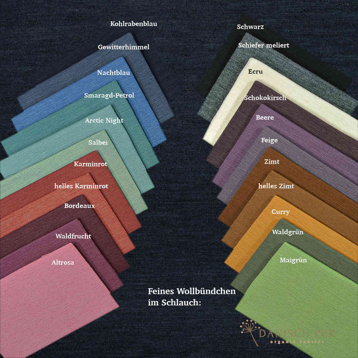 Singlejersey Bio Wolle Seide Kohlrabenblau (70% Schurwolle Merino, kbt, mulesingfrei, 30% Seide)