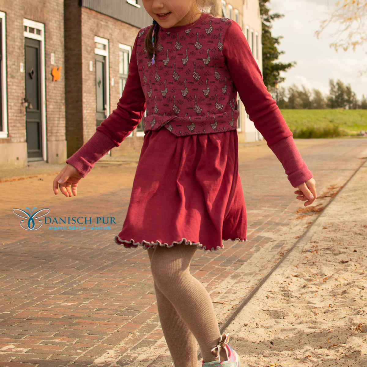 Bio Wollbündchen Lampone meliert(kbt, mulesingfrei) Rippe im Schlauch