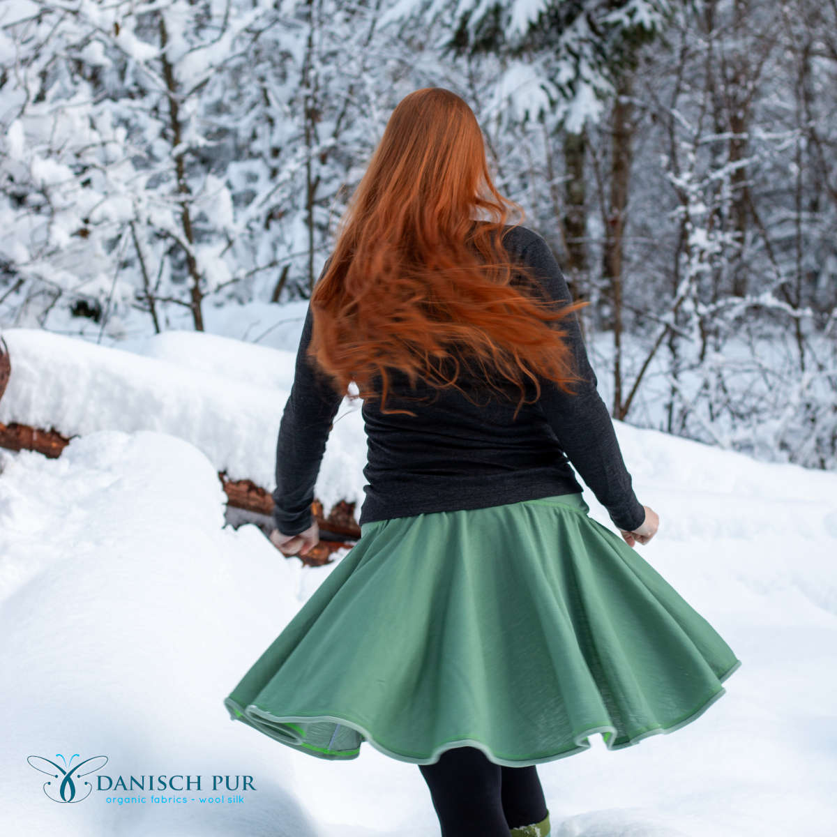 Bio Wolljersey Jacquard Uni Morgentau meliert (Merino, kbt, mulesingfrei)