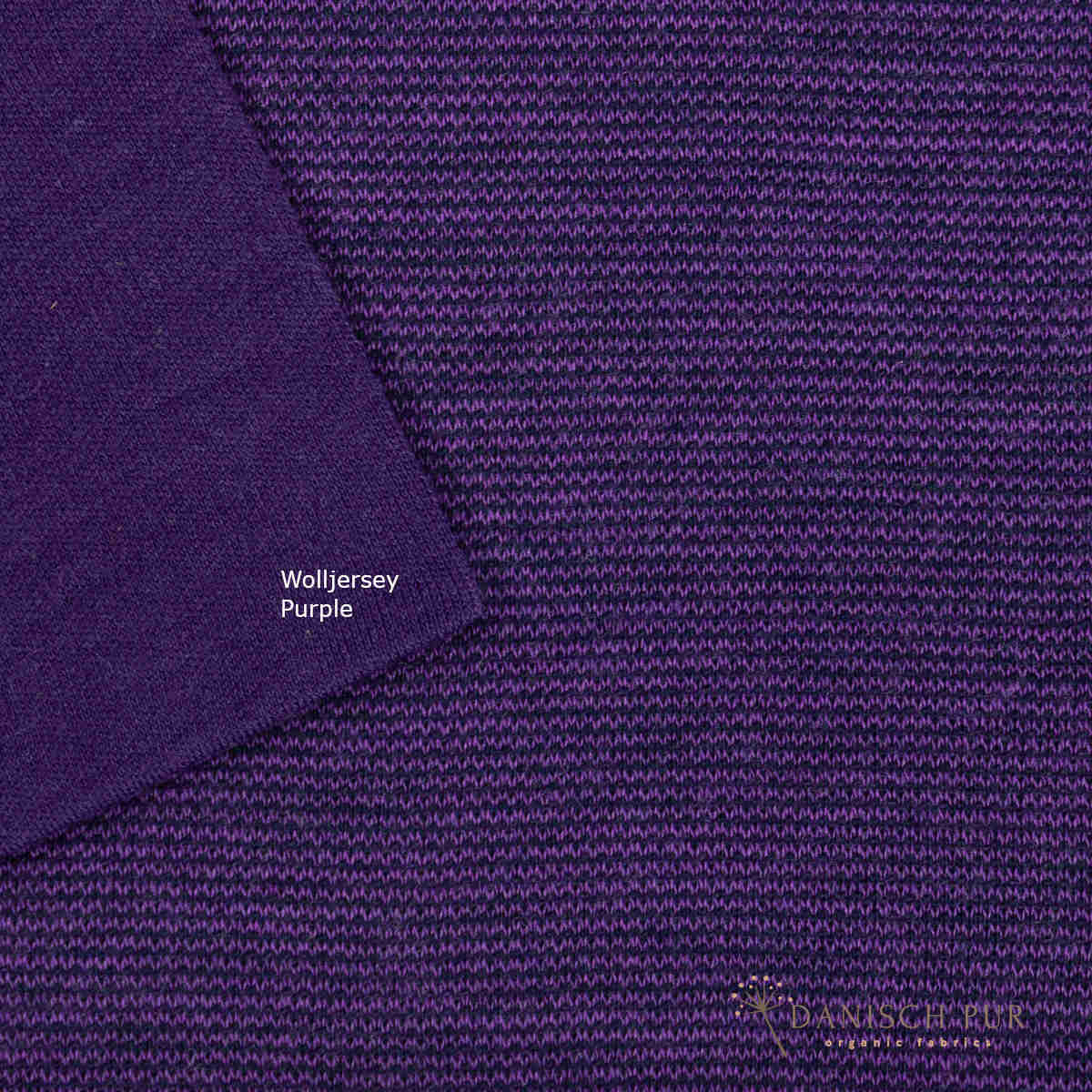 Bio Wolljersey/Wollinterlock Hyazinth-Cino (Merino, kbt, mulesingfrei)