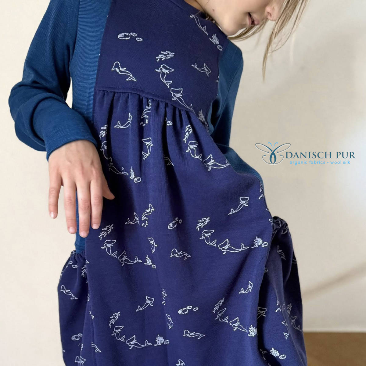 Coupon 30 cm Bio Wolljersey Lago-Cino (Merino, kbt, mulesingfrei)