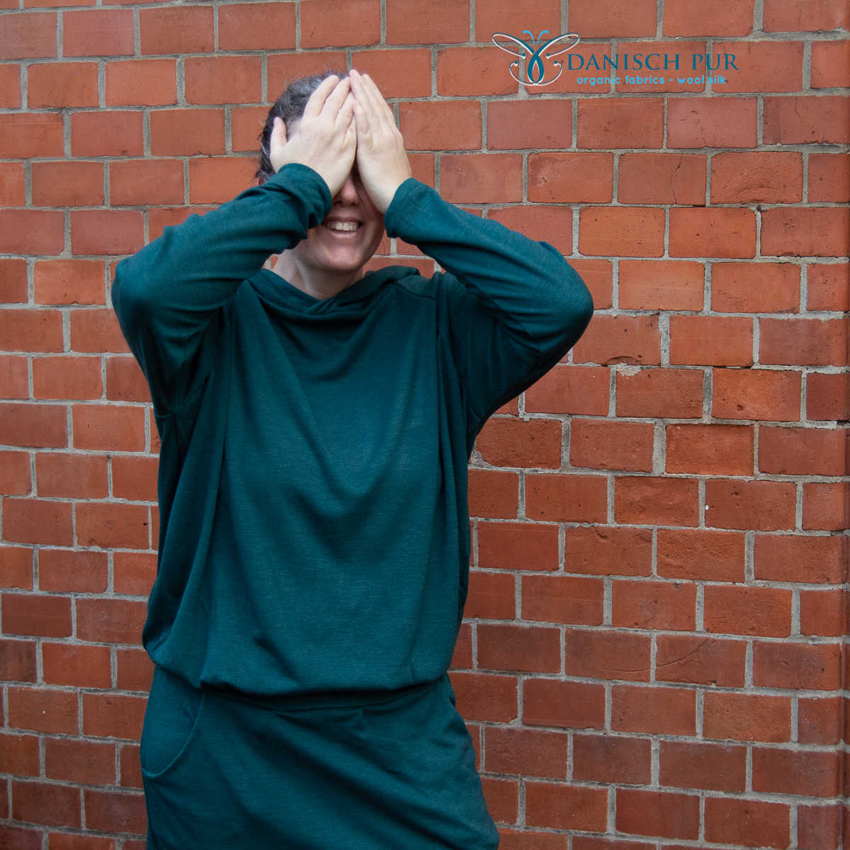 Bio Wolljersey/Wollinterlock Dunkelpetrol (Merino, kbt, mulesingfrei)