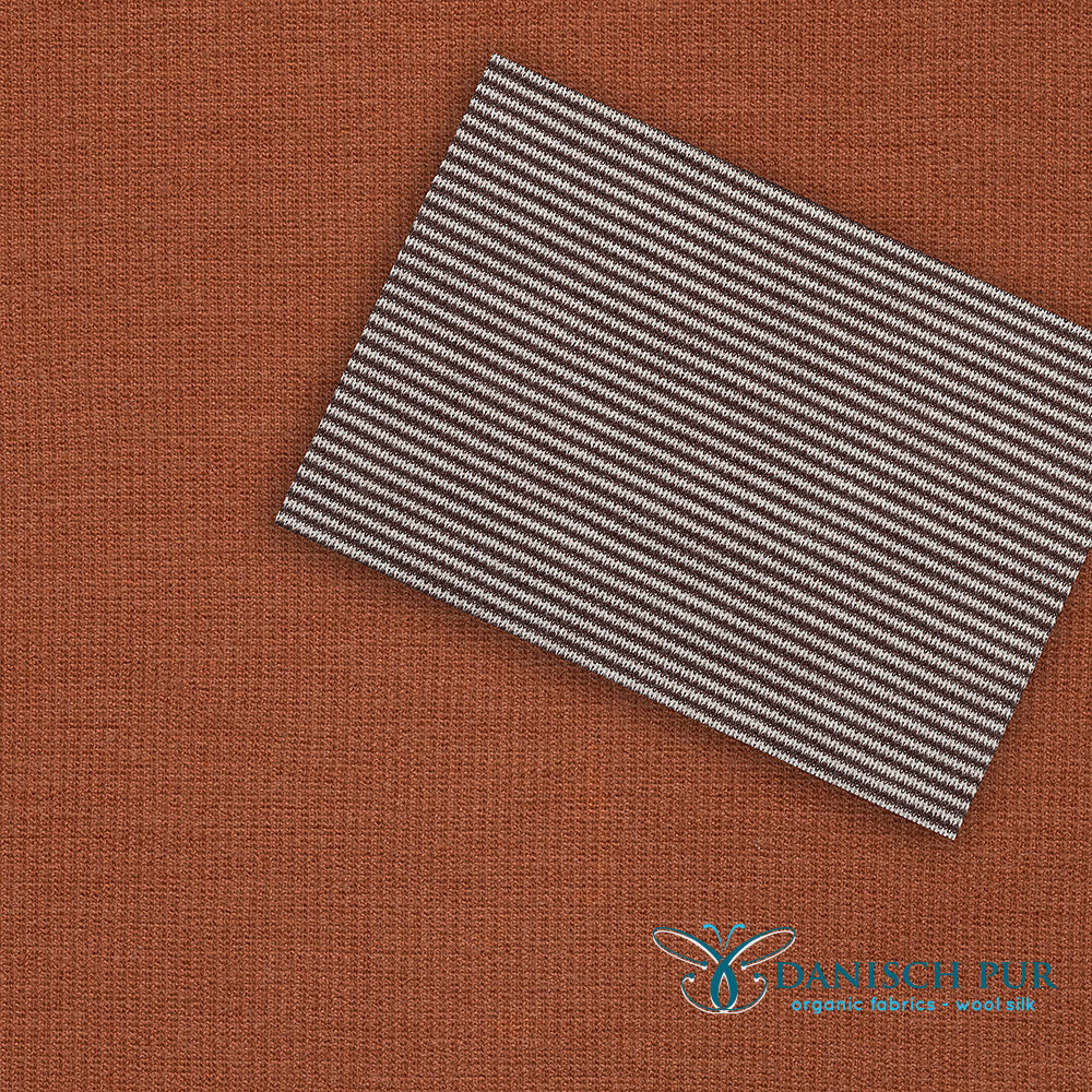 Danisch-Pur-Wollb-ndchen-Rippe-im-Schlauch-Rost-Nr-11