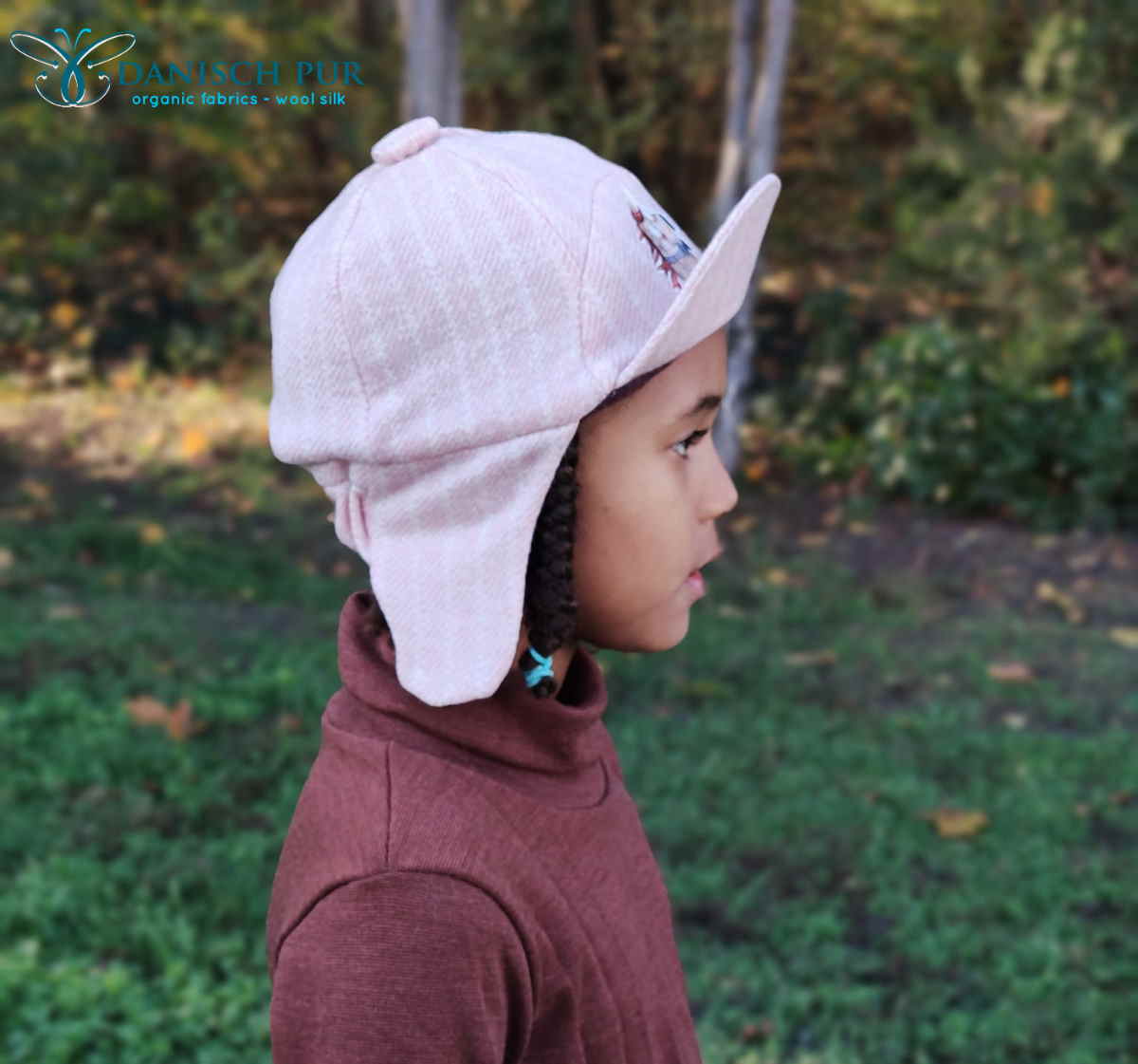 Bio Wolle-Hanf (kbt, mulesingfreit-kba) rosa melierter Kuschel-Fischgrat