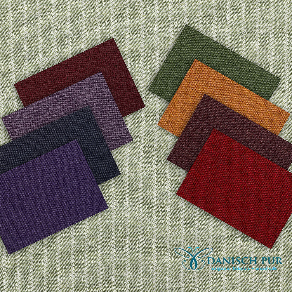 Bio Wolle-Hanf (kbt, mulesingfreit-kba) grün melierter Kuschel-Fischgrat