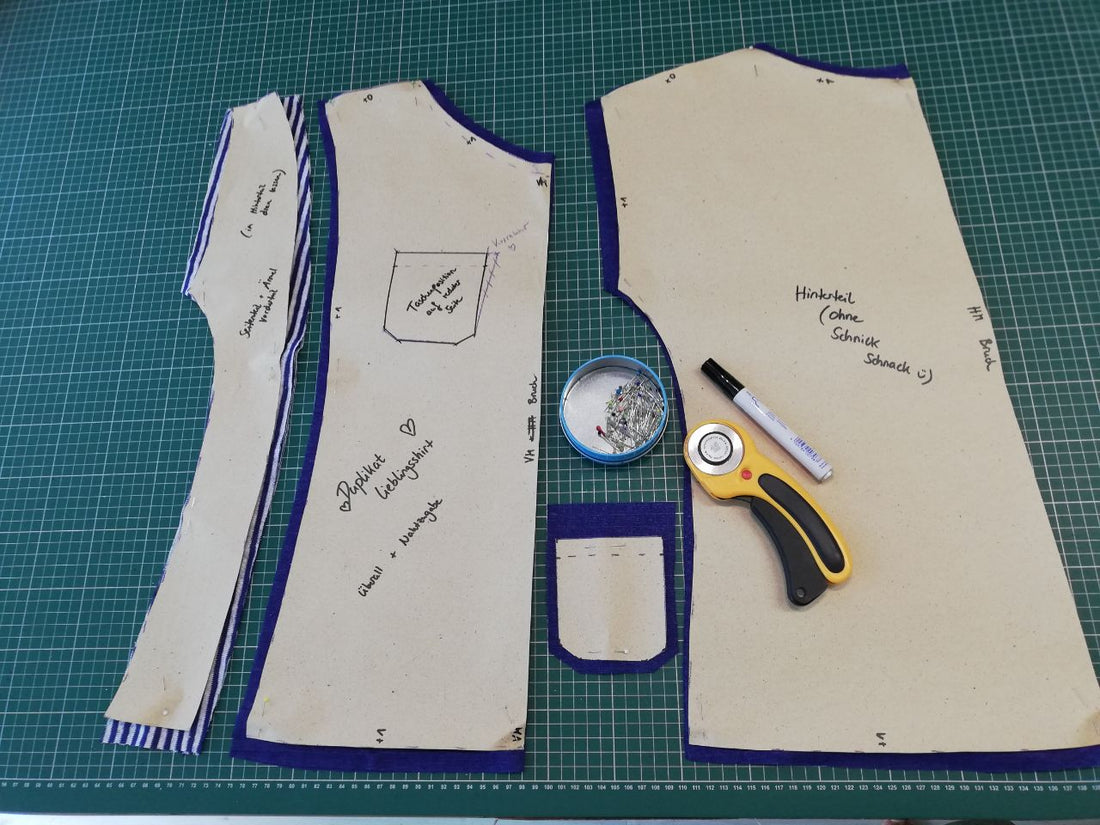 Schnitt abnehmen von Kaufkleidung oder Lieblingskleidung