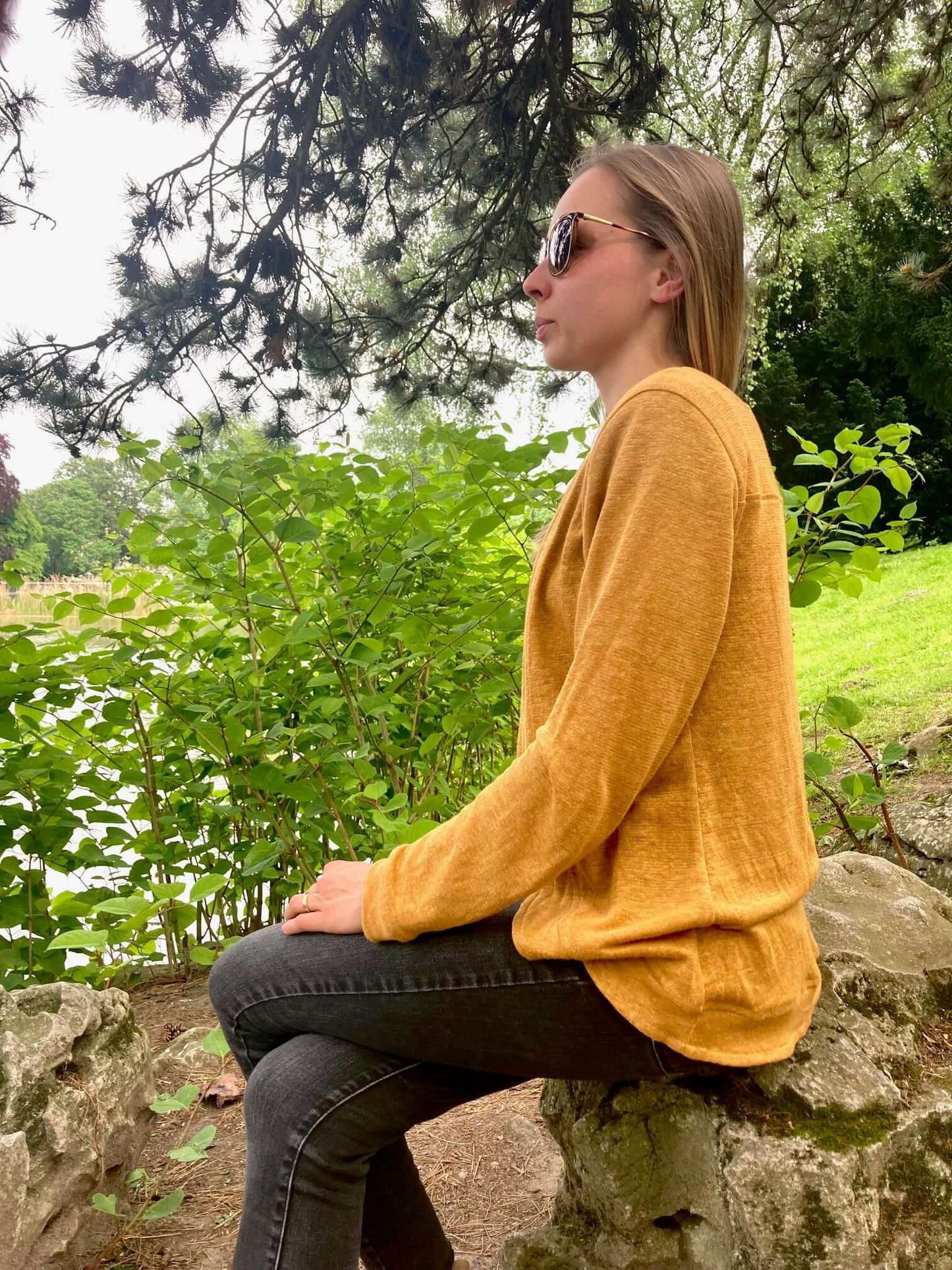 Schnittmuster "Cardigan Easy Flow" 32-48 von t-design, inkl. Beamerdatei