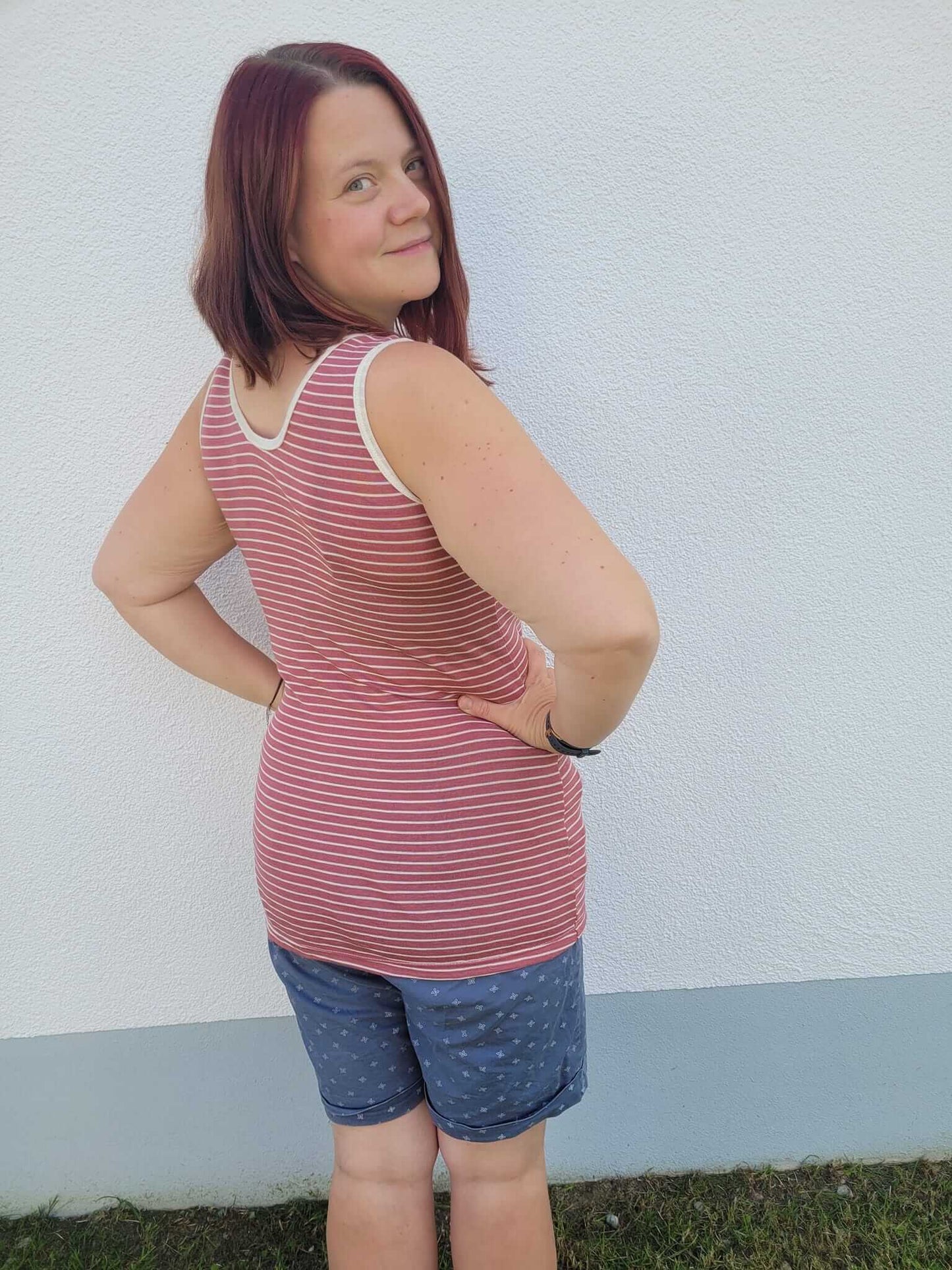 Schnittmuster Damenunterhemd "Extra Long", für Wolle-Seide o.ä. Gr. 32-46, von t-design, inkl. Beamerdatei