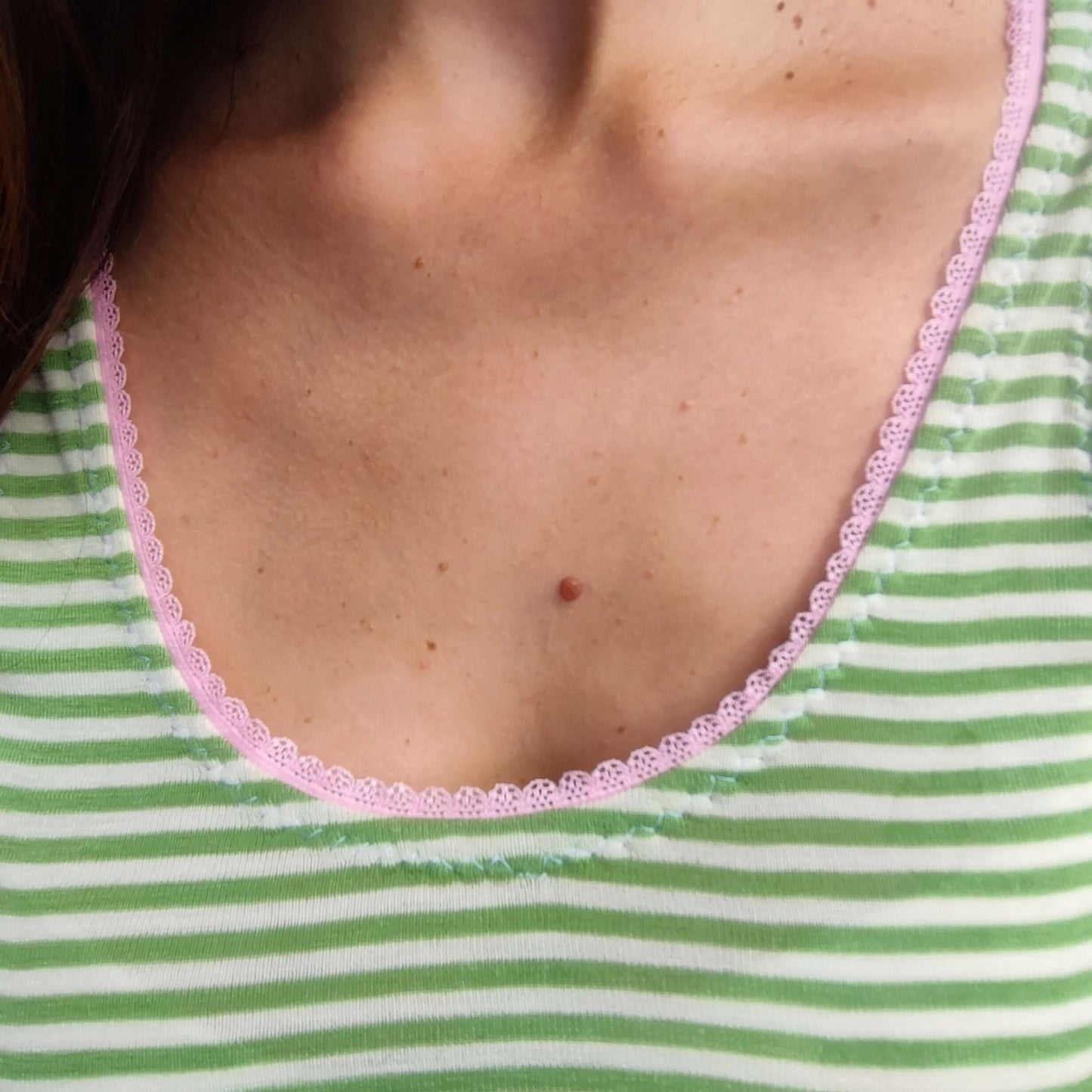 Schnittmuster Damenunterhemd "Extra Long", für Wolle-Seide o.ä. Gr. 32-46, von t-design, inkl. Beamerdatei