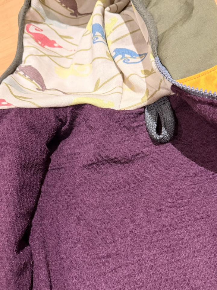 Lining fabric - Coat lining - Textured lining Wool (Merino, organic, 100%) Aubergine melange