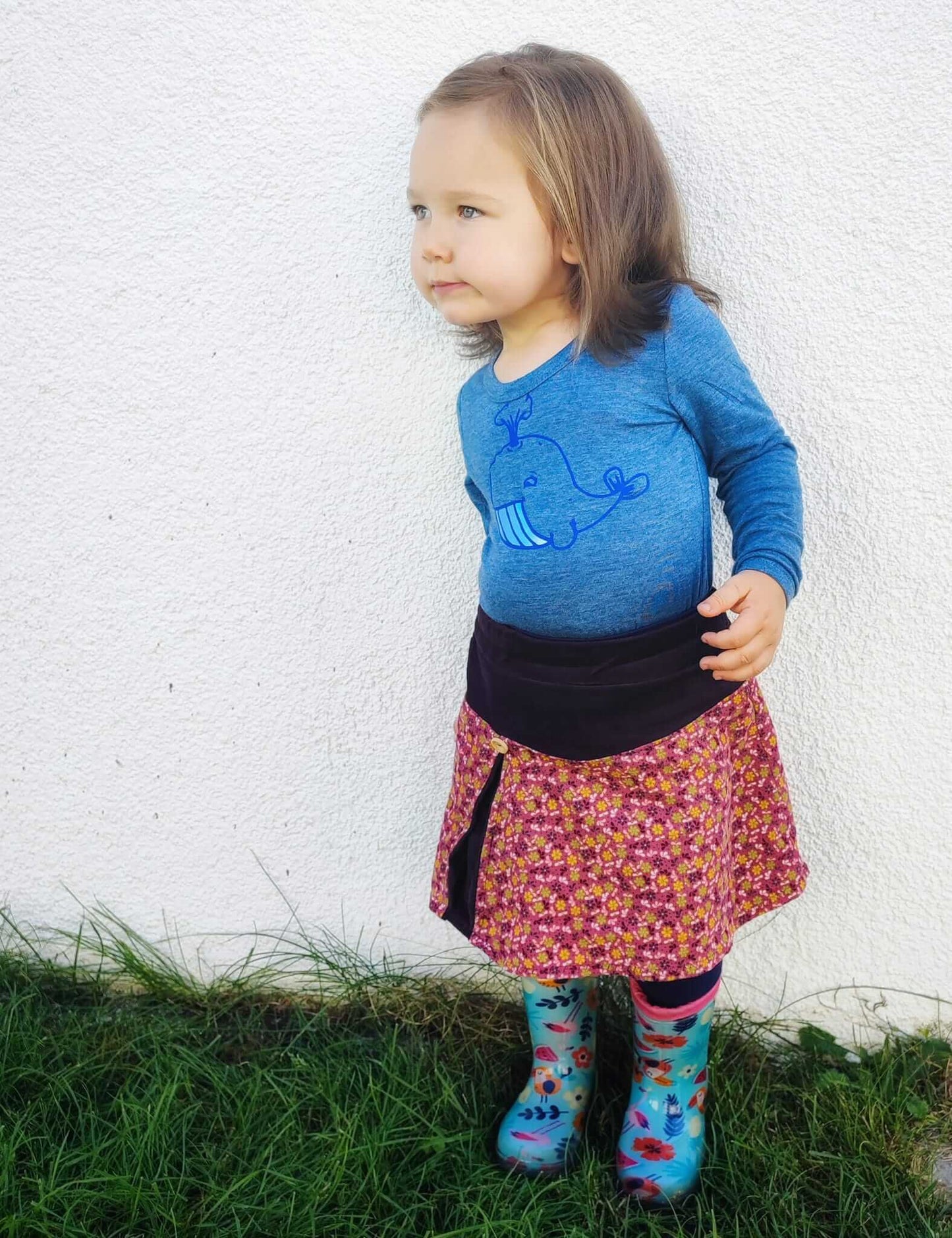 Sewing pattern for reversible shirt Emil&amp;Emilia E&amp;E by Rosa Näht and Danish Pur - sizes 80-170