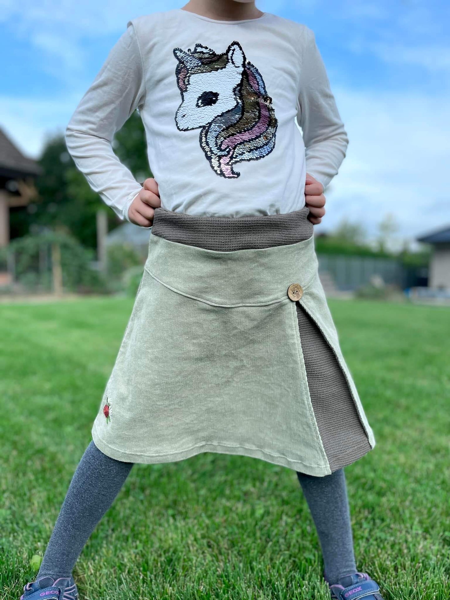 Sewing pattern for reversible shirt Emil&amp;Emilia E&amp;E by Rosa Näht and Danish Pur - sizes 80-170
