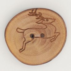 Knob wooden slice as grown