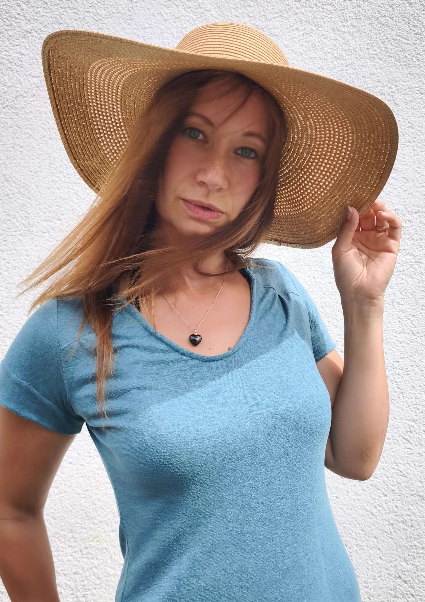 Schnittmuster "Summer Blues" - eine Bluse mit raffinierter Raffung, 32-46, von t-design, inkl. Beamerdatei