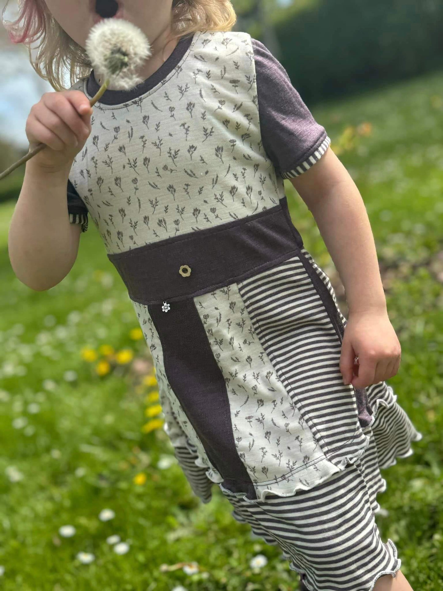 Schnittmuster "Summer Wind" Wolle Seide Kleid, 86-140 von t-design, inkl Beamer Datei