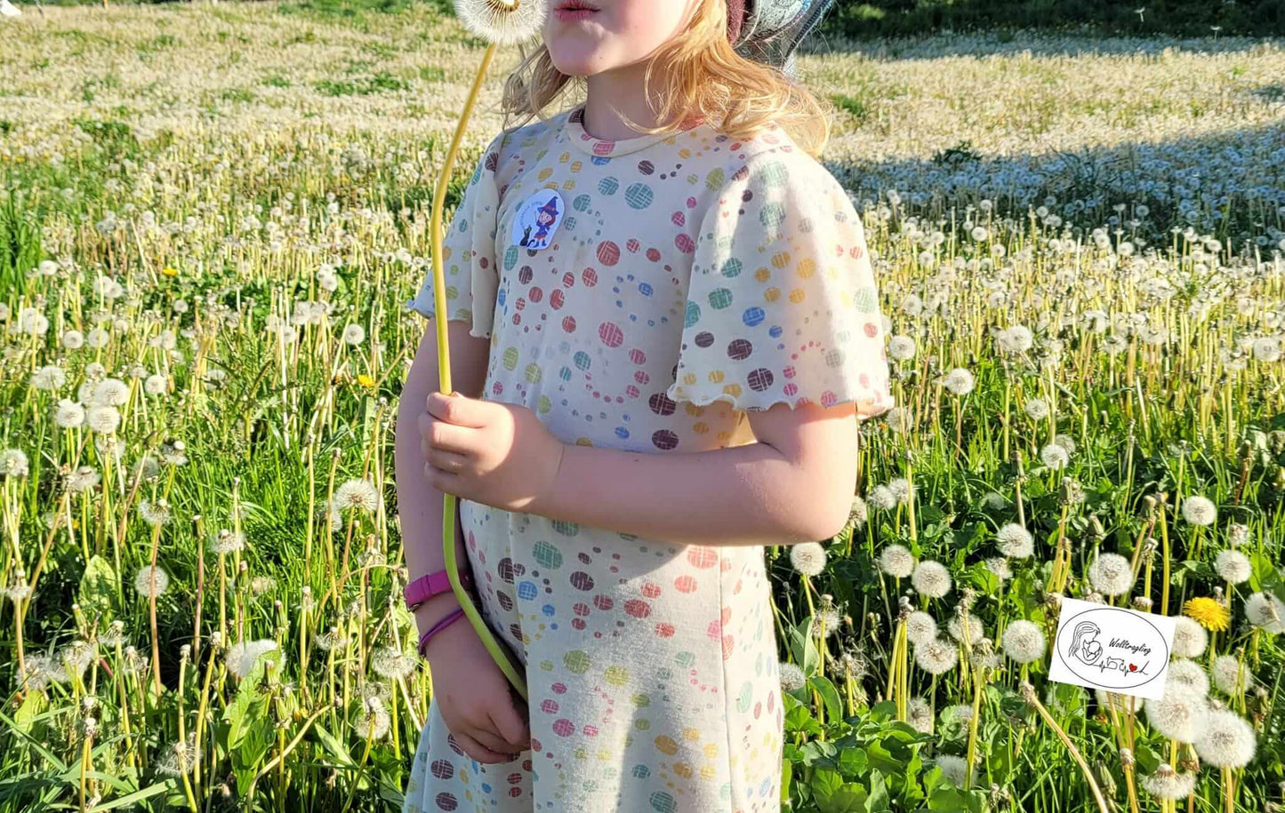 Schnittmuster "Summer Wind" Wolle Seide Kleid, 86-140 von t-design, inkl Beamer Datei