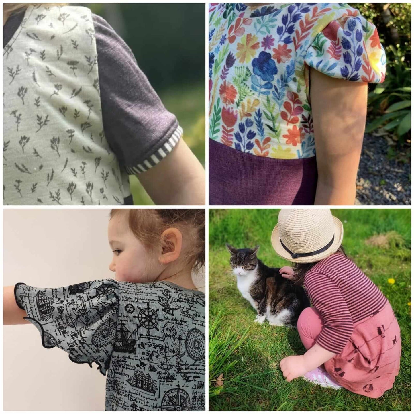 Schnittmuster "Summer Wind" Wolle Seide Kleid, 86-140 von t-design, inkl Beamer Datei