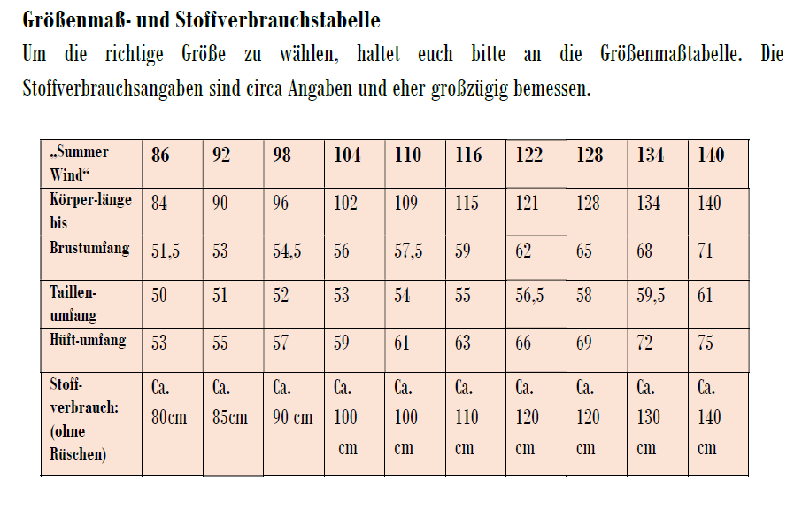 Schnittmuster "Summer Wind" von t-design - 86-140 - inkl Beamerdatei