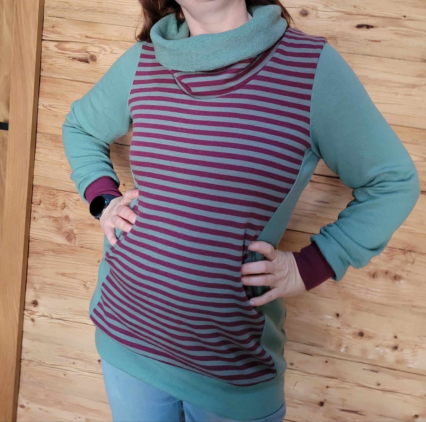 Schnittmuster "Winter Dreams" ein kuscheliger Winterpulli 32-54, von t-design, inkl. Beamerdatei