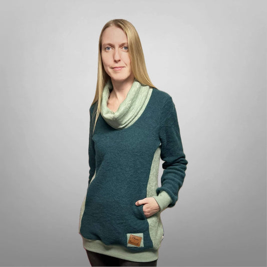 Schnittmuster "Winter Dreams" ein kuscheliger Winterpulli 32-54, von t-design, inkl. Beamerdatei