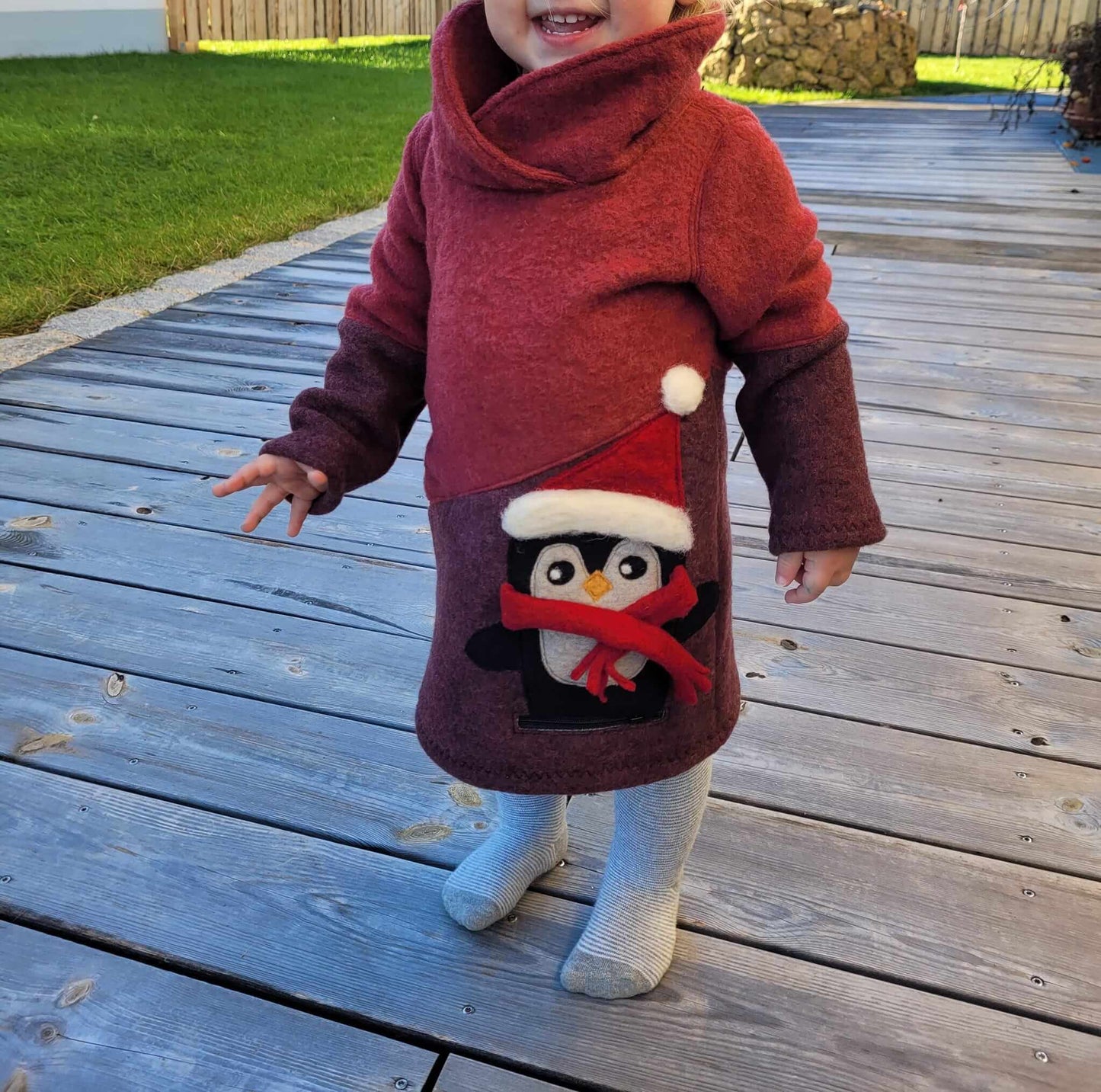 Einführungspreis bis einschließlich 17.09. : "Winter-Hoodie/ Winter-Kleid" ein Schnittmuster in den Größen 80-170 für Fleece / Walk oder ähnliches von t-design, inkl Beamer Datei