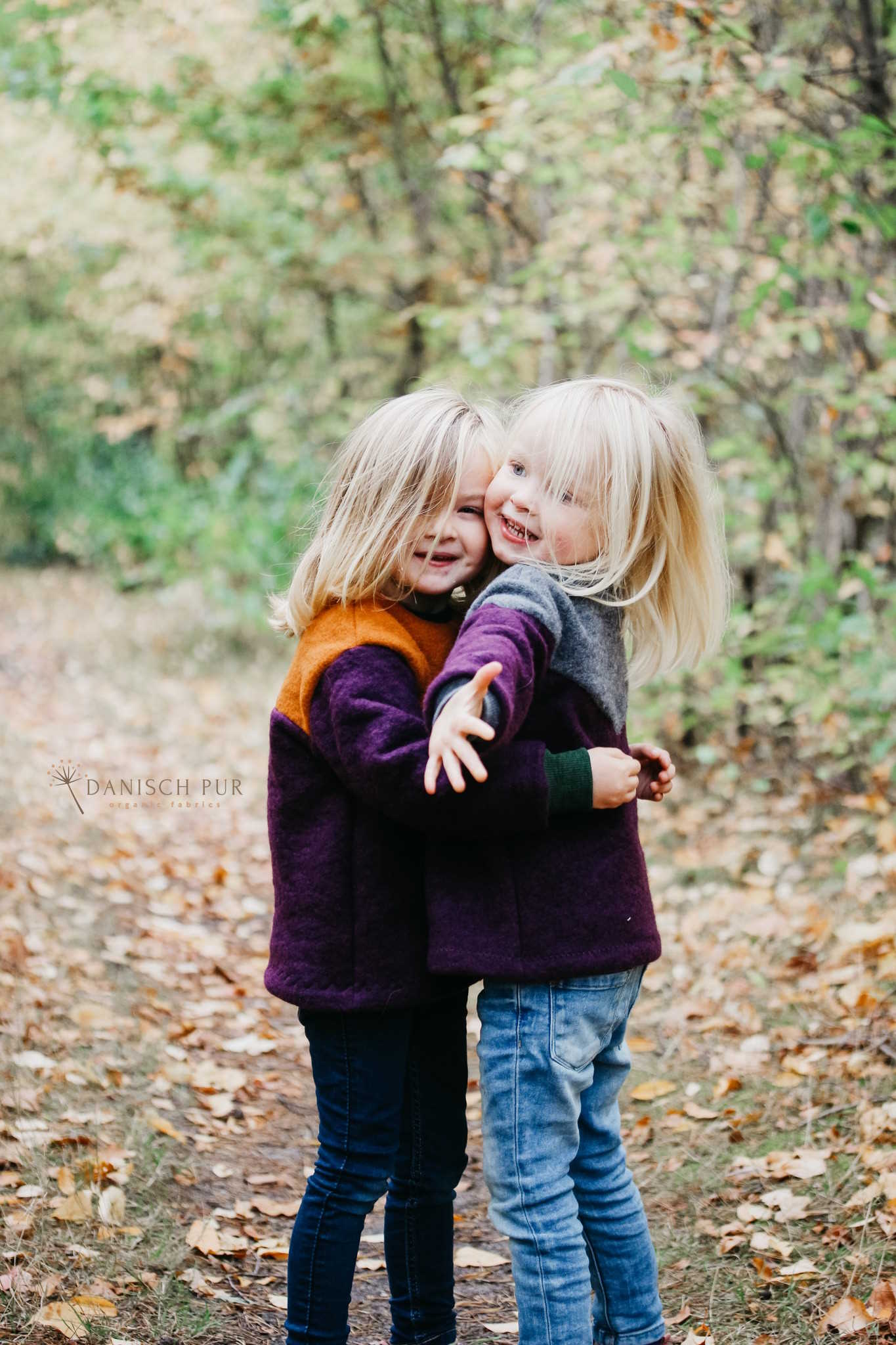 Bio Wollfleece Aubergine meliert(100% Schurwolle, Merino, kbt, mulesingfrei)