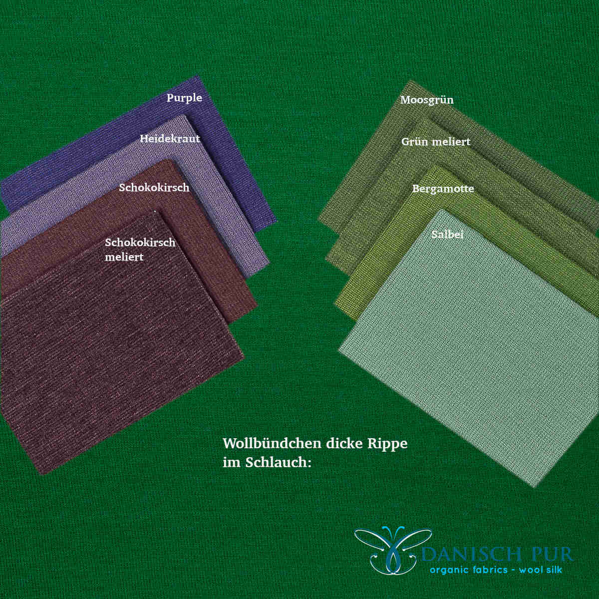 Bio Wolle/Lyocell Frottee dunkles Sommergrün (Merino, kbt, mulesingfrei)