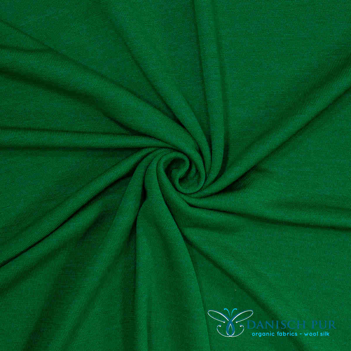 Bio Wolle/Lyocell Frottee dunkles Sommergrün (Merino, kbt, mulesingfrei)