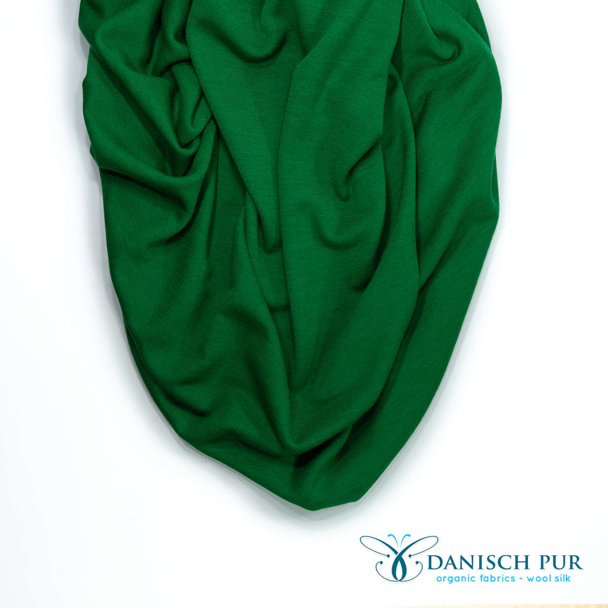 Bio Wolle/Lyocell Frottee dunkles Sommergrün (Merino, kbt, mulesingfrei)
