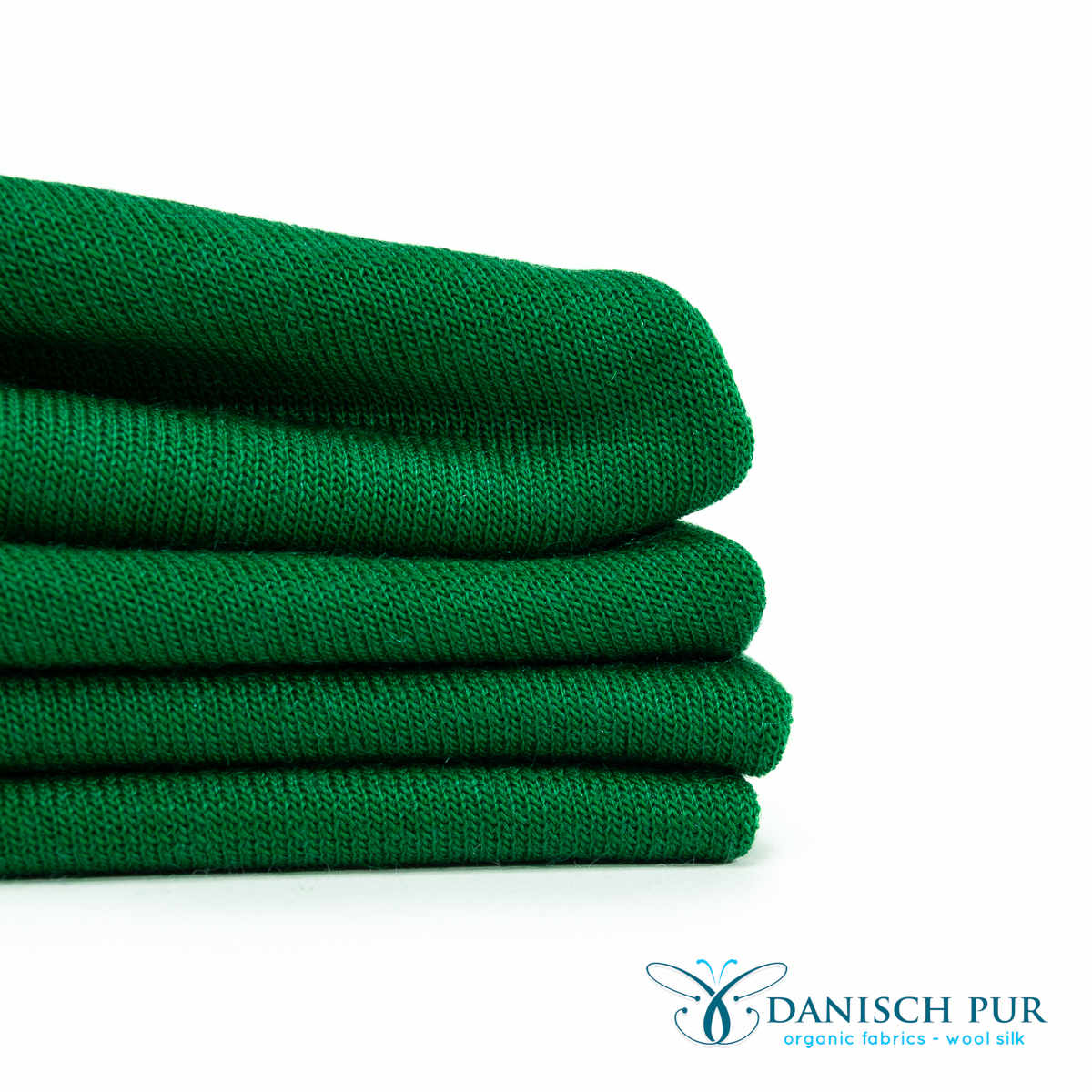 Bio Wolle/Lyocell Frottee dunkles Sommergrün (Merino, kbt, mulesingfrei)