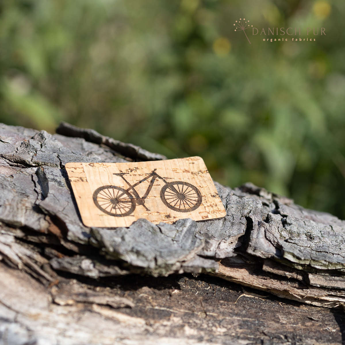 Korkpatch- Korklabel "Fahrrad"