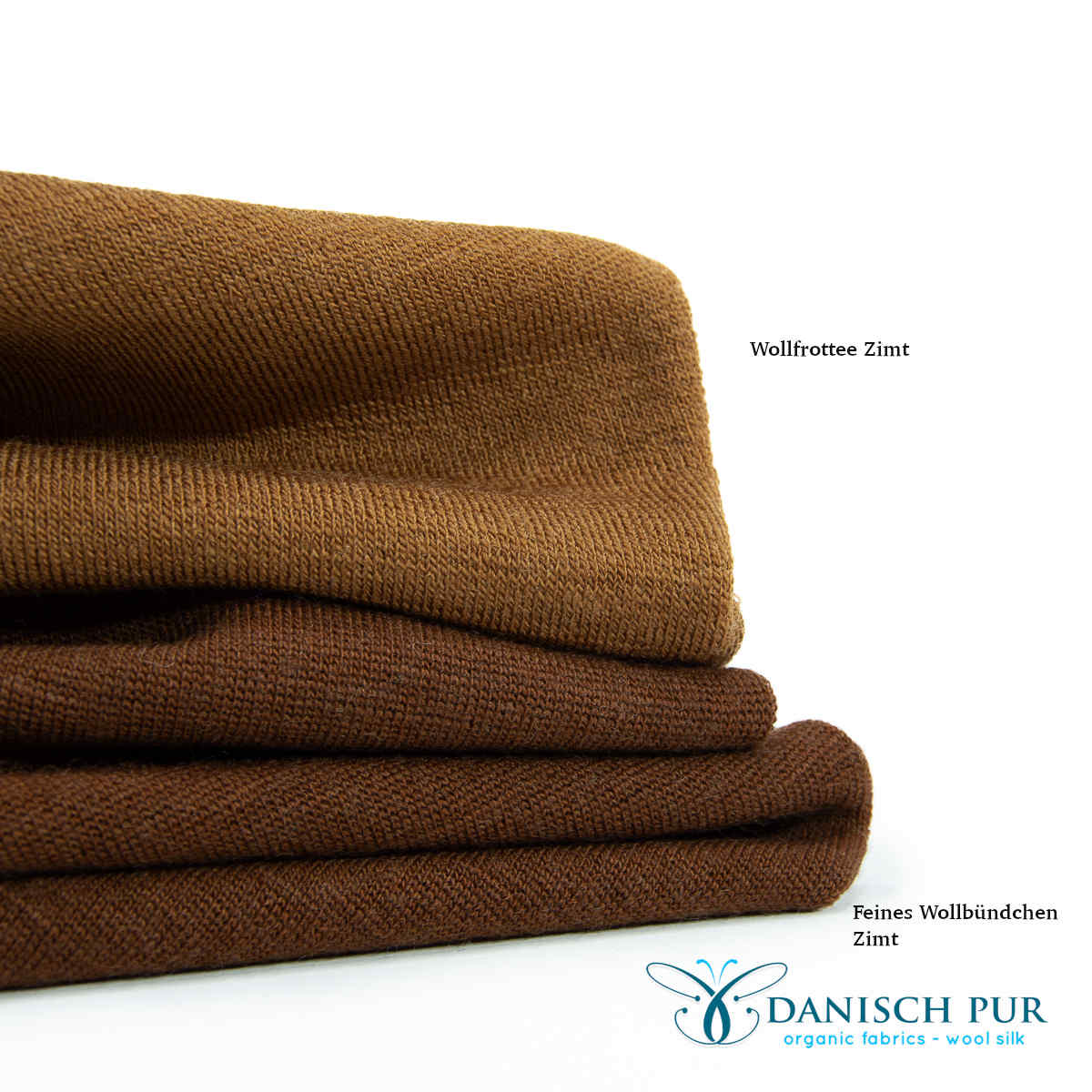 Fine organic wool cuffs light cinnamon (kbt, mulesing-free) in a tube