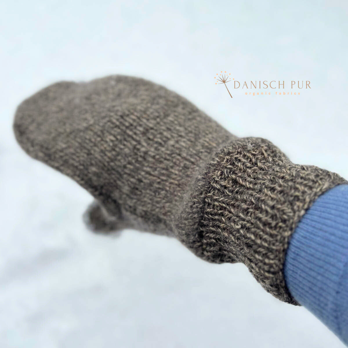 Zwei Bobbel Wollgarn zum Stricken passend zum Grobstrick naturgraubraun aus Schurwolle (kbt konform)