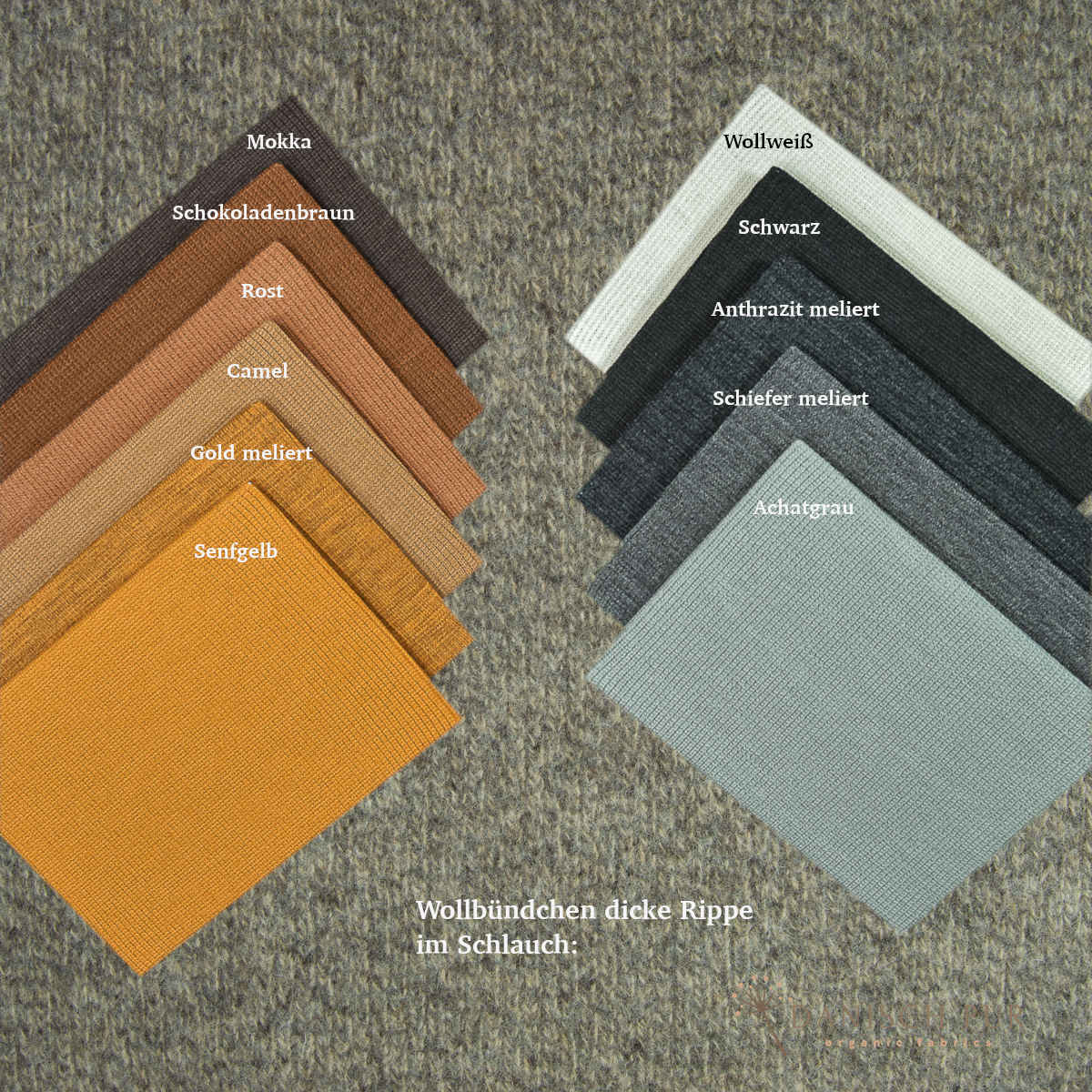 Chunky knit, natural grey-brown, made from virgin wool (organic certified)