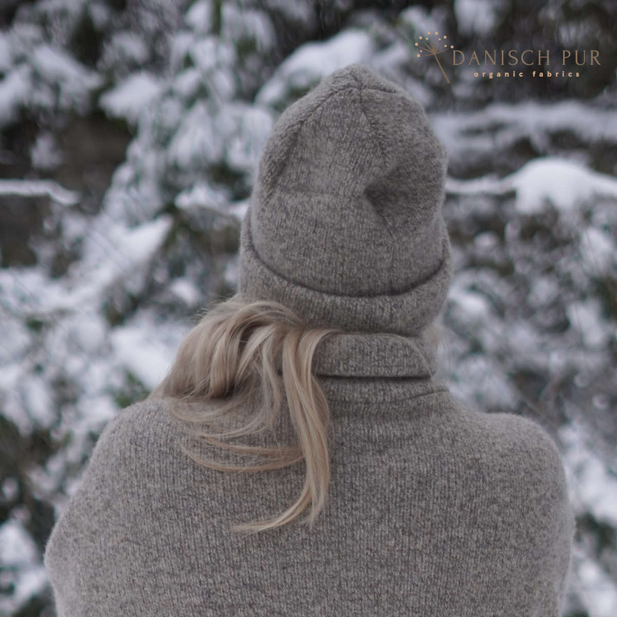 Grobstrick naturgraubraun aus Schurwolle (kbt konform)